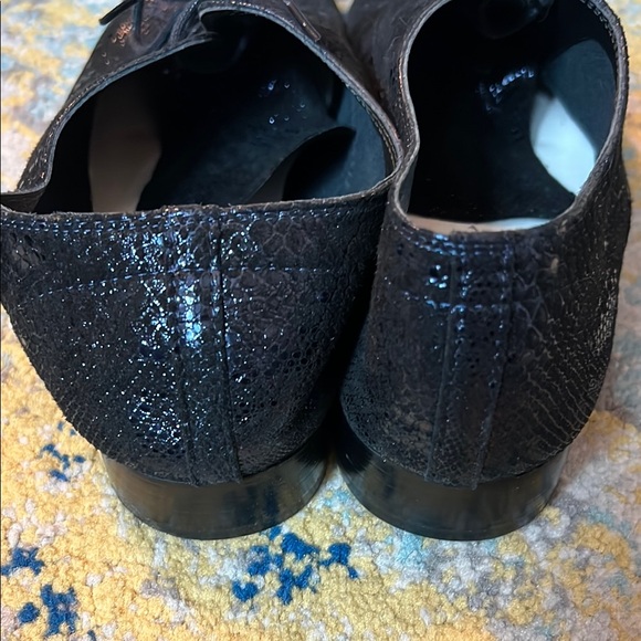 RARE Repetto Zizi metallic Midnight Blue Oxfords - Picture 3 of 7
